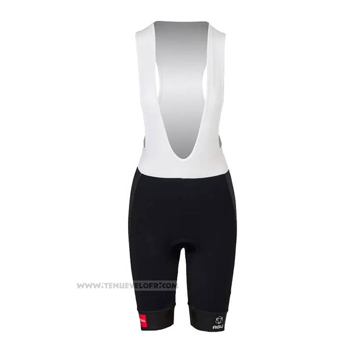 2023 Maillot Cyclisme Femme Jumbo Visma Noir Jaune Manches Courtes et Cuissard